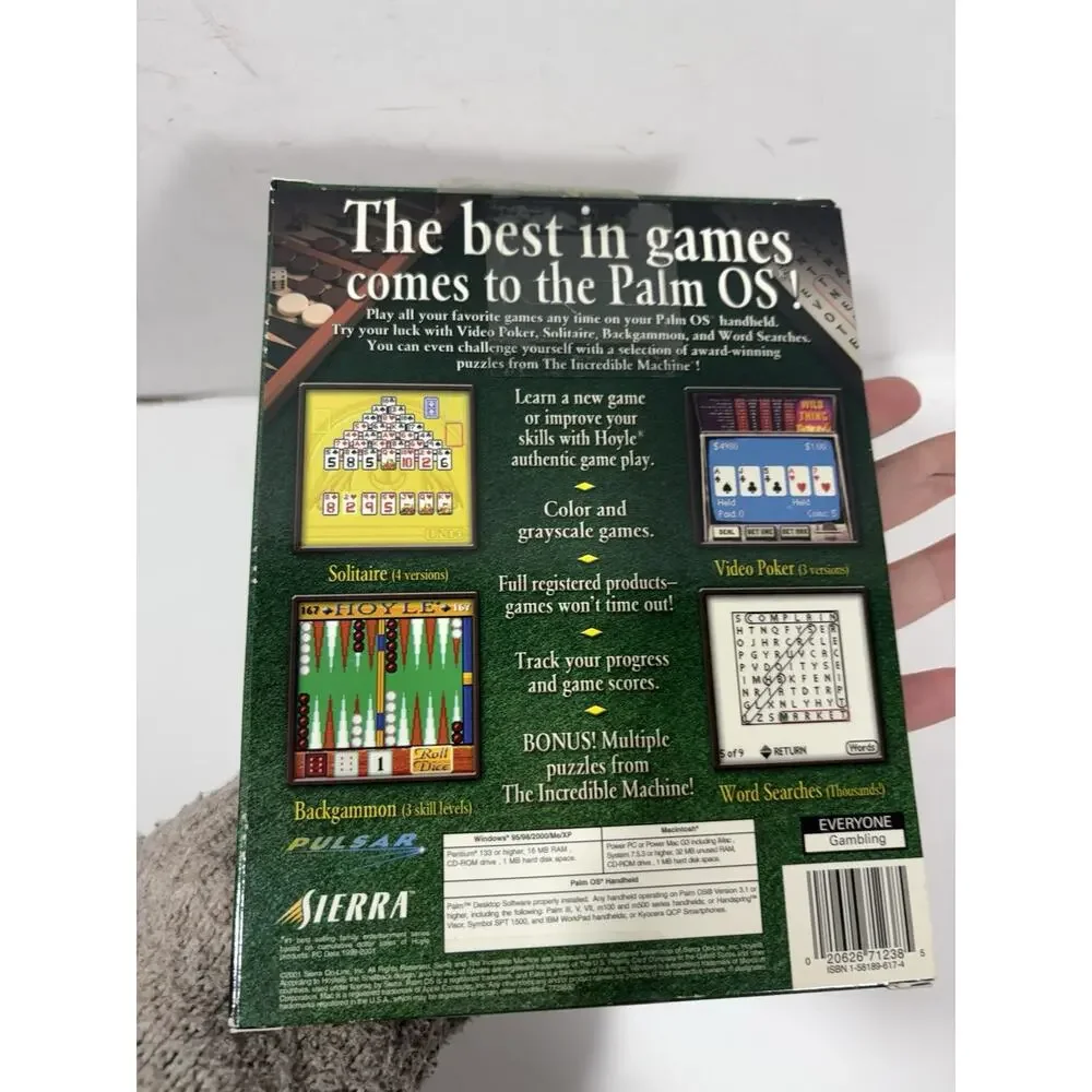 Lot Of 2 Games - Hoyle Games Collection Sierra - Palm OS +‎ Texas Hold Em MDM